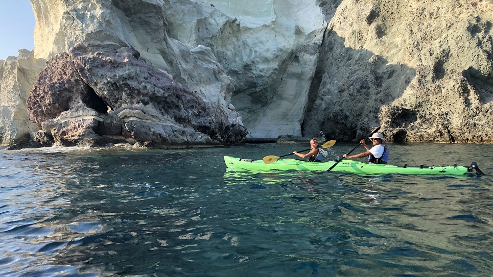 Kayaking in Santorini